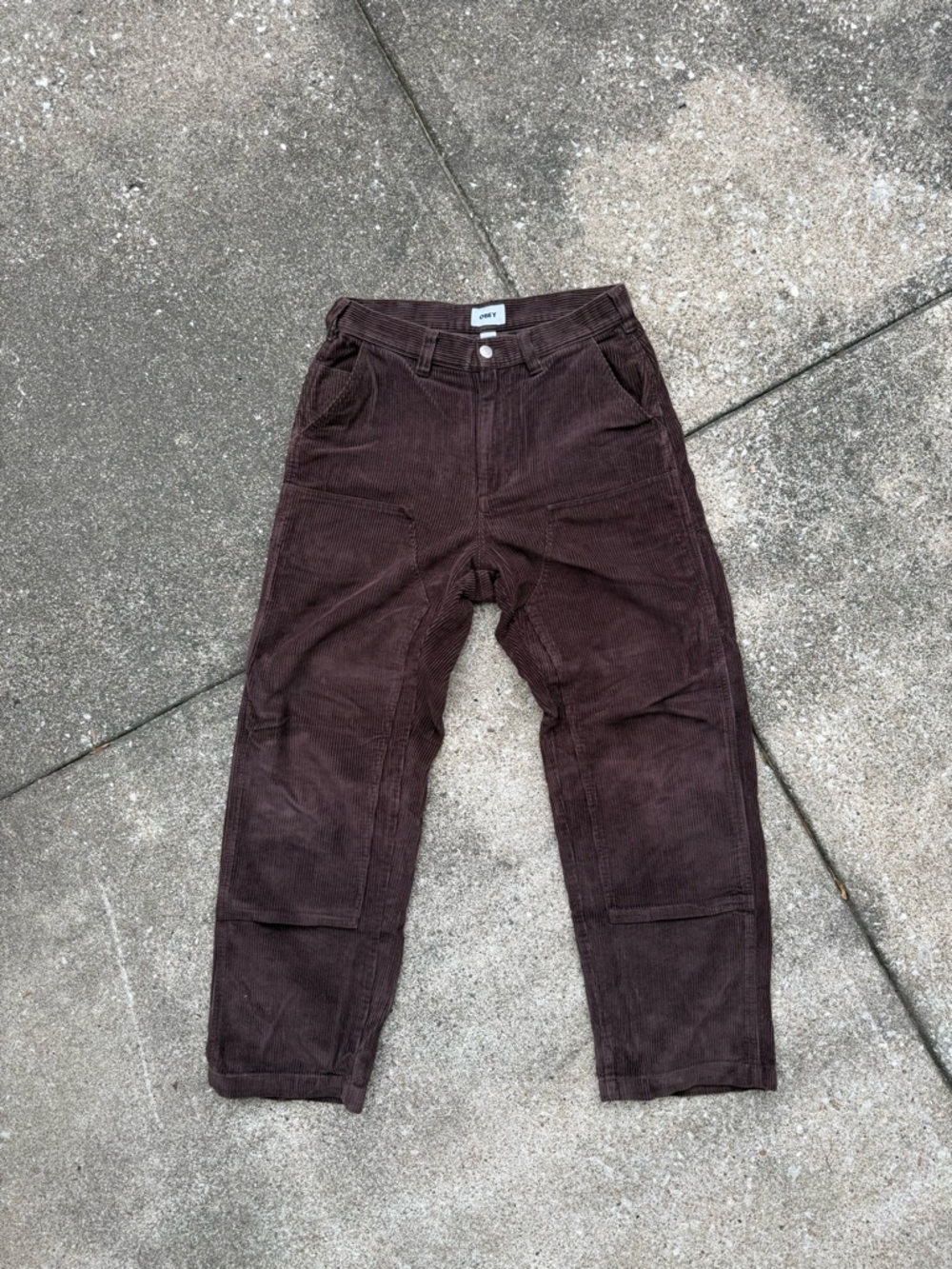 Obey Carpenter Relaxed Fit Faded
Corduroy Brown Chinos